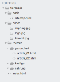 Aufbei einer Dateistruktur für die Kleintierpraxis Aufbei einer Dateistruktur für die Kleintierpraxis