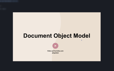 Video zum DOM auf Scrimba.com 