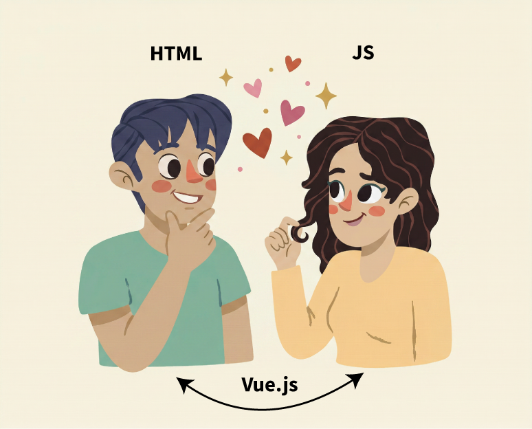  Vuejs bringt HTML und JS näher zusammen