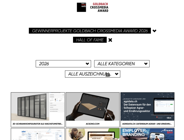 Best of Swiss Web – Logo und Website Best of Swiss Web – Logo und Website