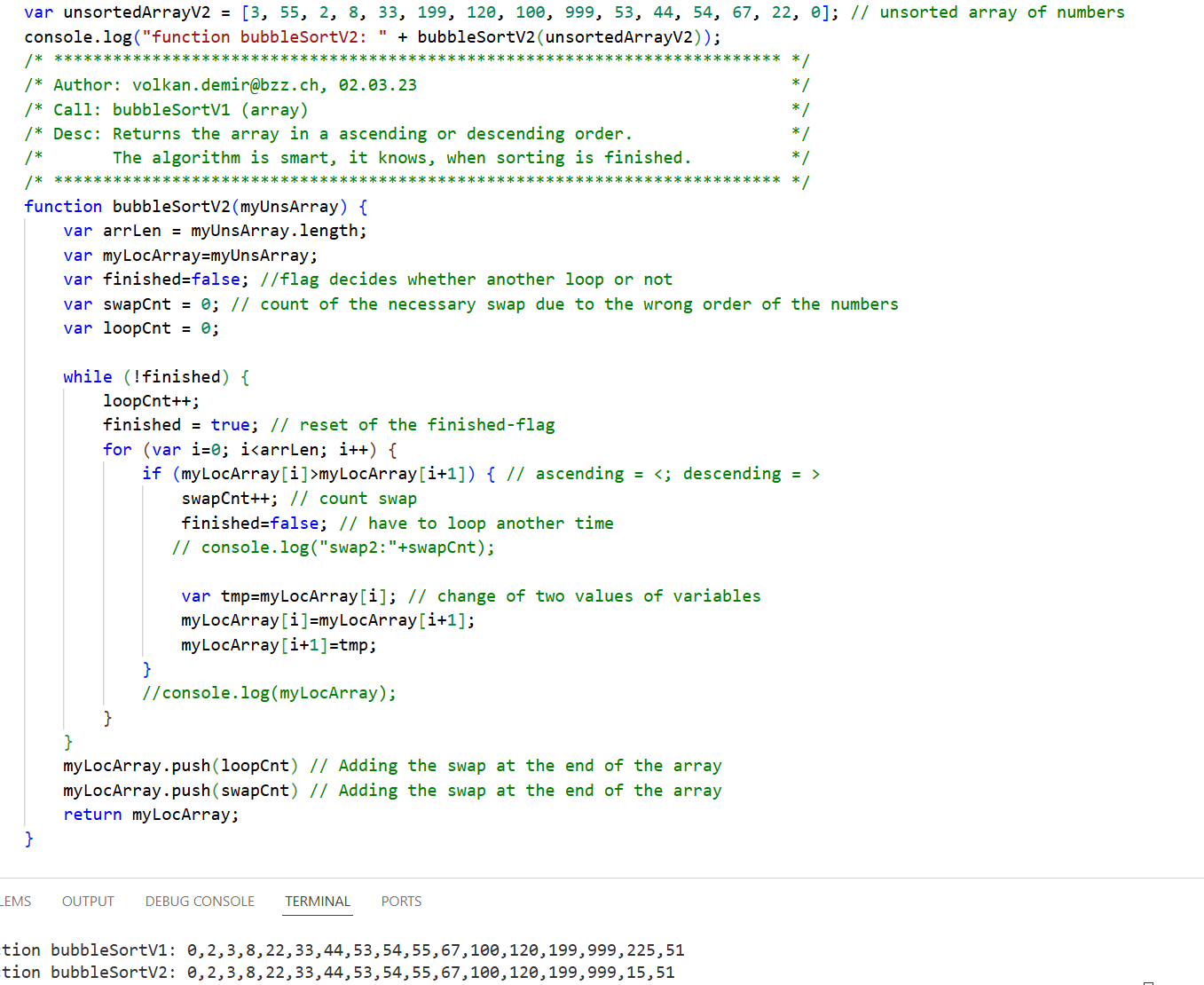 Variante 2 mit Fertig-Flag