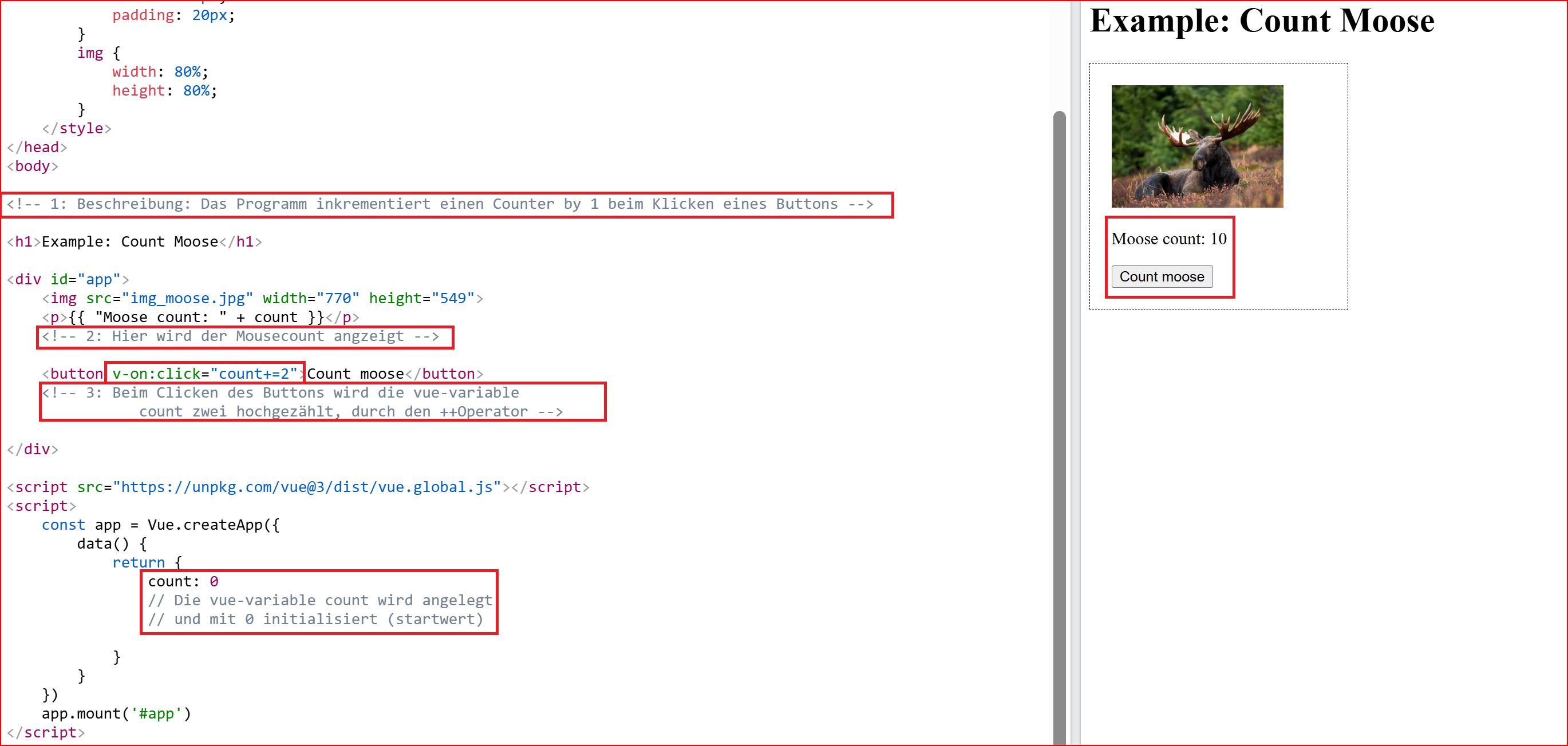  Results of the code-changing including incode-comments