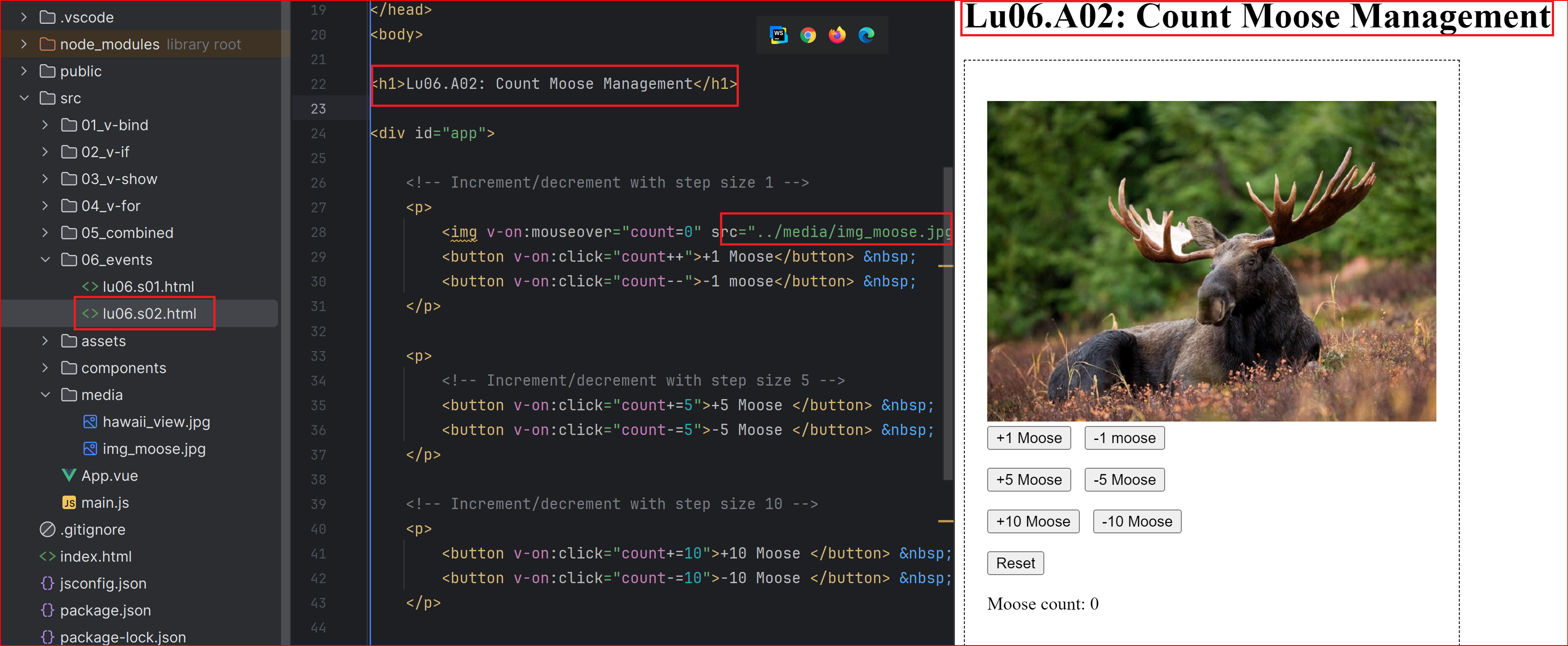 Solution executed in the Webstorm