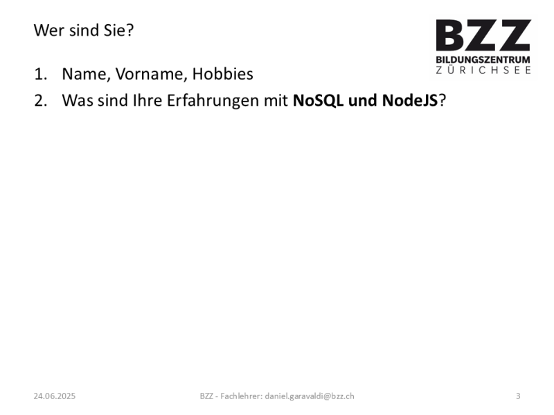 Wer sind Sie?