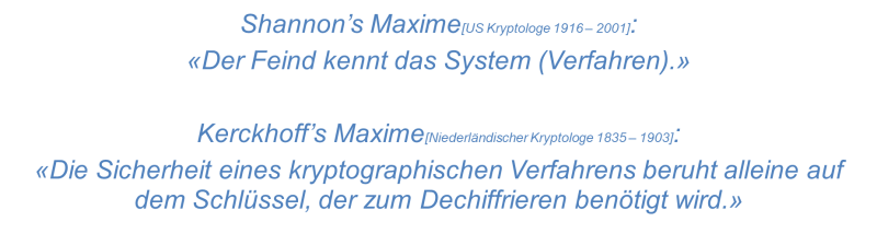  Fazit führender Kryptologen, weit vor 1995