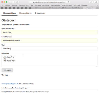 Abb-02: Verwendung von HTML-Tags.