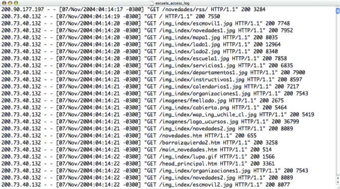 Webserver-Logfiles