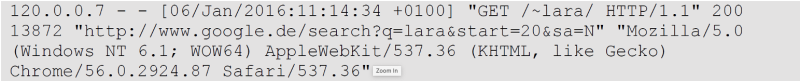 Aufbau eines Logfiles