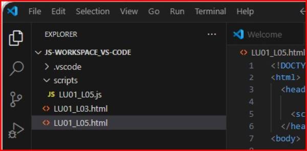 File-Organisation im VS-Code