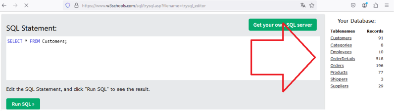  Given data-struture of W3Schools-SQL database